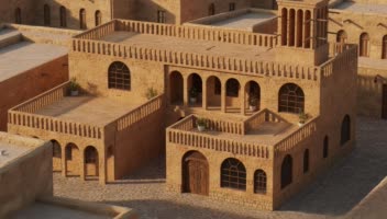 طراحی ویلای بومی گرم و خشک در شهر یزد