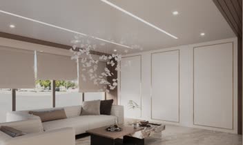طراحی و رندر لابی آپارتمان مسکونی