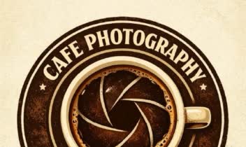 طراحی لوگو Cafe Photography تندیس