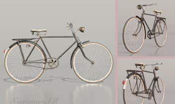 Classic Realistic Bicycle – Game & Film Ready 3D Asset