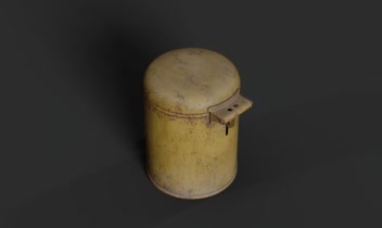 مدلسازی و تکسچرینگ سطل زباله Game-Ready
