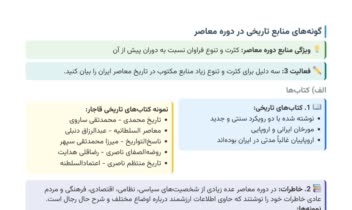 خلاصه نویسی کتاب تاریخ و استخراج نکات