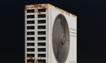 Realistic Rusted Air Cooler – Game & Film Ready 3D Asset