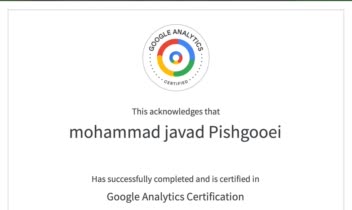 مشاور و متخصص گوگل analytics با گواهینامه رسمی از گوگل