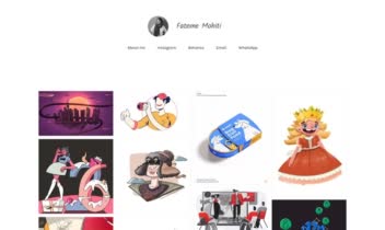Digital illustrator portfolio website