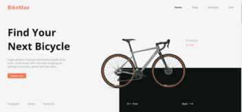 E-commerce Website for a bike shop