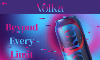 ریدیزاین برند نوشیدنی ولکا {volka}