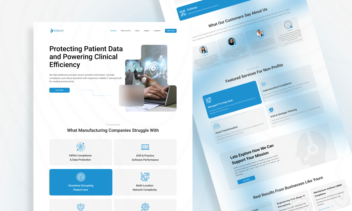 Modern IT Services Website Design