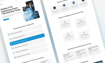 Modern IT Services Website Design