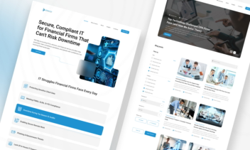 Modern IT Services Website Design