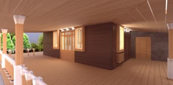 طراحی خانه ویلایی در جنگل معماری مدرن
