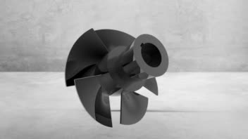 مدلسازی دقیق پروانه پمپ ایمپلر صنعتی (Industrial Impeller) با هندسه پیچیده