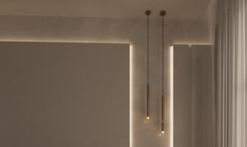 طراحی و رندر اتاق خواب به سبک مینیمال
