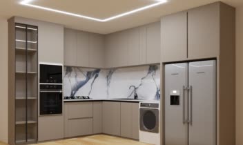 طراحی سه بعدی کابینت اشپزخانه با 3Dmax