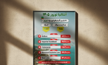 پوستر آنتالیا نوروز 1405 مهیا پرواز