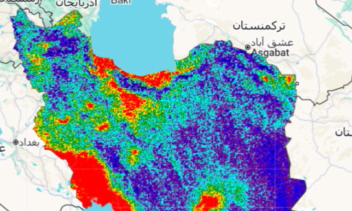 نقشه‌های گرد و غبار و آلودگی هوا  ‏SO₂ و Aerosol – ایران 2024
