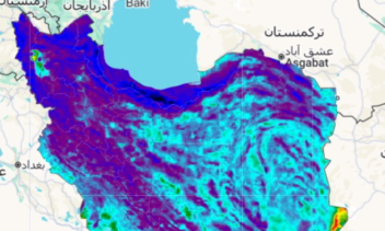نقشه‌های گرد و غبار و آلودگی هوا  ‏SO₂ و Aerosol – ایران 2024