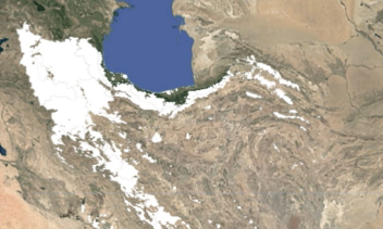 نقشه پوشش برف ایران سال ۲۰۲۲ و نمایش تغییرات
