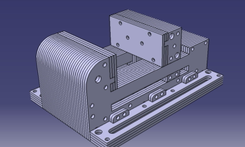 طراحی گیره ورتکس برای میز cnc با نرم‌افزار Catia