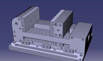 طراحی گیره ورتکس برای میز cnc با نرم‌افزار Catia
