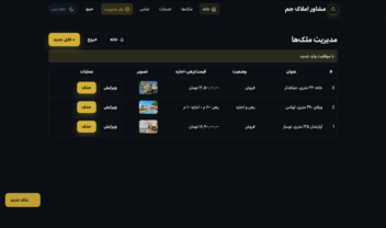 وب سایت مشاور املاک ( فلسک با معماری MVC )