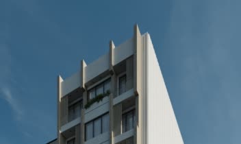 طراحی نمای شمالی ساختمان مسکونی