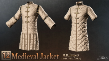 مدلسازی کت های قدیمی با مارولوس دیزاینر Model Medieval Jacket