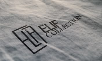 طراحی لوگوی مدرن برای مزون لباس مردانه ELIF Collection