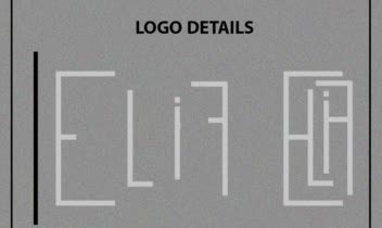 طراحی لوگوی مدرن برای مزون لباس مردانه ELIF Collection