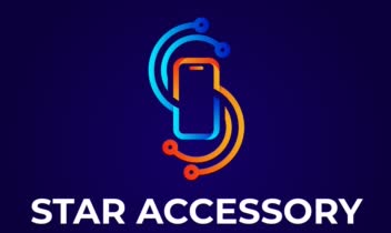 طراحی لوگوی مینیمال فروشگاه لوازم جانبی موبایل «استار»