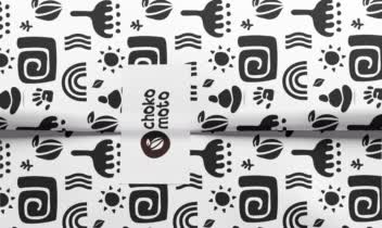 هویت بصری برند شکلات choko moto