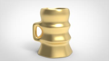 طراحی ماگ فانتزی شفاف در Autodesk Inventor (محیط Freeform)
