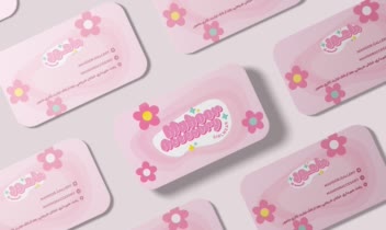 طراحی کارت ویزیت فروشگاه فانتزی ماهور