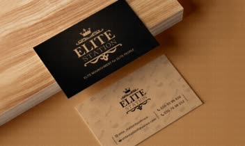 طراحی لوگو و کارت ویزیت فست فود ELITE