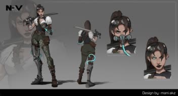 N-V (   steampunk character  )