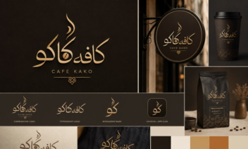 طراحی هویت بصری و لوگوی لوکس برای برند قهوه «کافه کاکو»