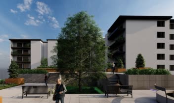 مدلسازی و رندر پروژه دانشجویی طراحی مجتمع مسکونی