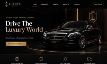 طراحی وب‌سایت لوکس گالری خودروهای Mercedes-Benz با وردپرس