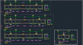 طراحی های انجام شده در Etabs و نقشه های سازه در AutoCad و pdf نقشه های سازه