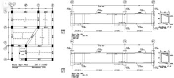 طراحی های انجام شده در Etabs و نقشه های سازه در AutoCad و pdf نقشه های سازه