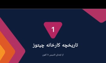 پاور پوینت تدریسی روند تولید کارخانه چیتوز
