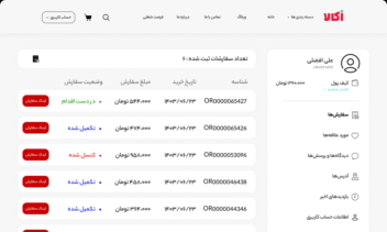 طراحی محصول وبسایت کامل فروشگاهی Eccomerce