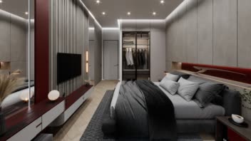 طراحی ، مدلسازی و رندر اتاق خواب