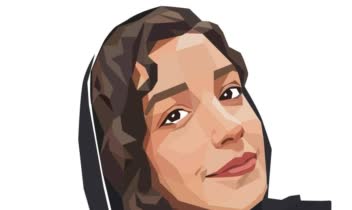 طراحی چهره به سبک آرت low poly _ کارفرما
