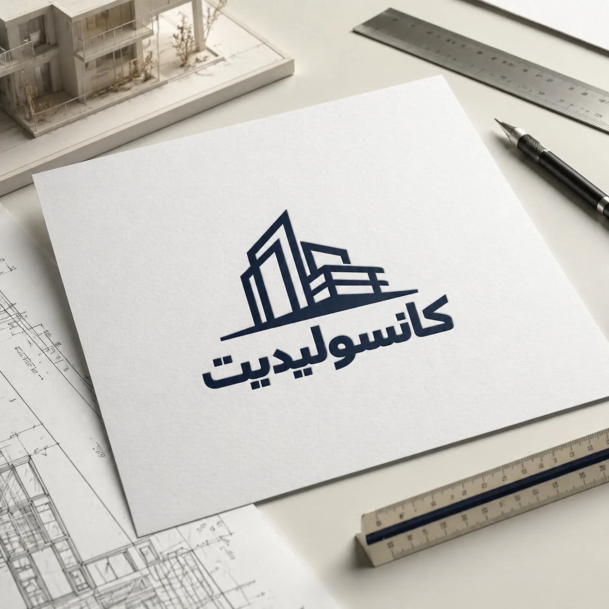 طراحی لگوی مدن  شرکت ساختمانی و معماری