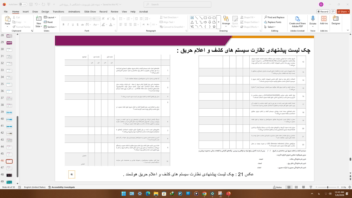 پاورپوینت تخصصی مهندسی برق – سیستم‌های اعلام و اطفای حریق هوشمند