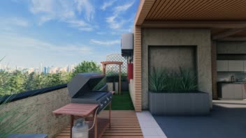 طراحی سه بعدی روف گاردن به سبک مدرن