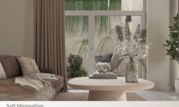 طراحی خانه مینیمال با متریال های طبیعی
