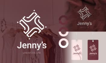 طراحی لوگوی مجموعه Jenney's Logistic LTD (طراحی و فروش لباس)
