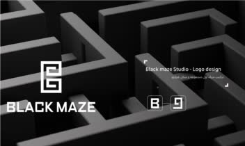 طراحی لوگوی مجموعه Black Maze Studio